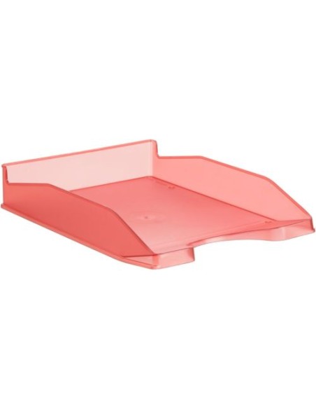 C 6 bandeja sobremesa plastico traslucido rojo 345x255x60mm