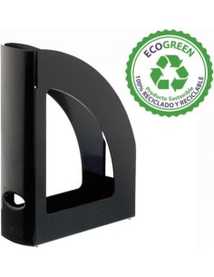 C 6 REVISTEROS PLASTICO COLOR NEGRO OPACO 250X80X320MM