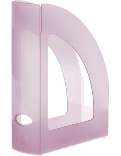 C 6 revisteros plastico color malva translucido 250x80x320mm