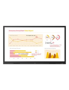 65TR3BQ pizarra blanca interactiva 165,1 cm (65") 3840 x 2160 Pixeles Pantalla táctil Negro