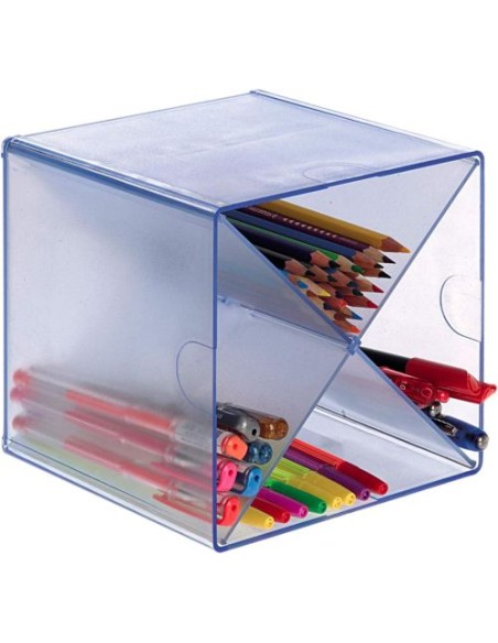 ORGANIZADOR CON DIVISOR DE ASPA CON 4 COMPARTIMENTOS AZUL