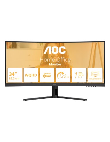 B3 CU34B3E pantalla para PC 86,4 cm (34") 3440 x 1440 Pixeles Wide Quad HD LED Negro