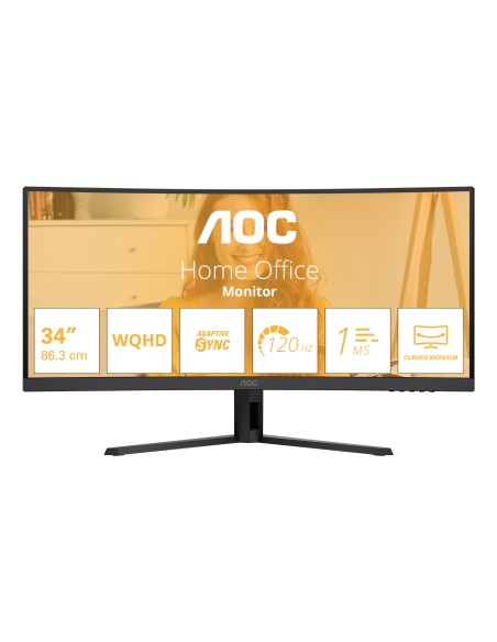 B3 CU34B3E pantalla para PC 86,4 cm (34") 3440 x 1440 Pixeles Wide Quad HD LED Negro