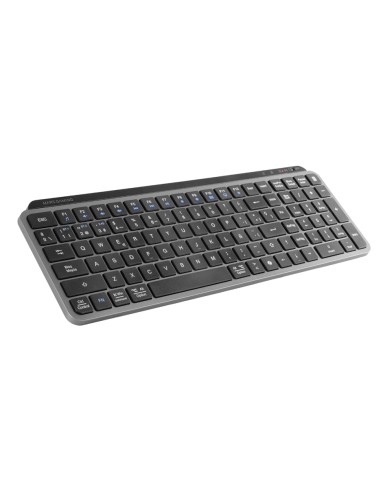 MK-SILENKEYS teclado Universal RF Wireless + Bluetooth QWERTY Español Negro