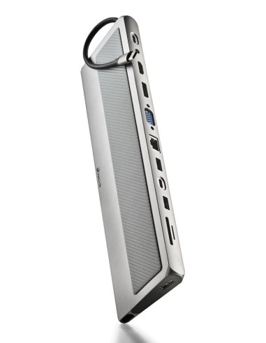 WONDERDOCK 12 PRO USB Tipo C Plata