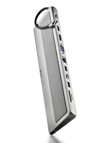 WONDERDOCK 12 PRO USB Tipo C Plata