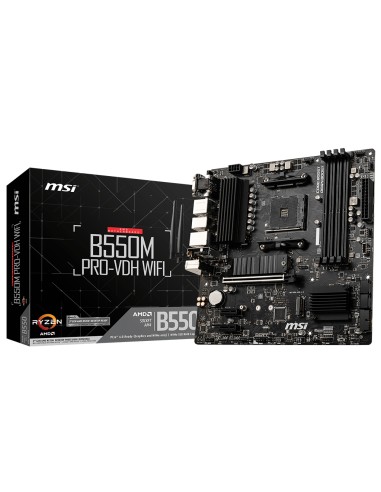 B550M PRO-VDH WIFI placa base AMD B550 Zócalo AM4 micro ATX