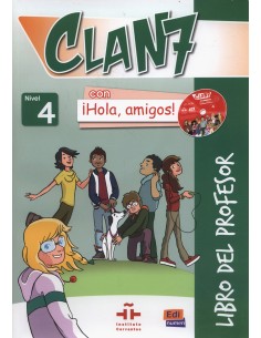 Clan 7 con iHola amigos Nivel 4 Libro del profesor CD ROM CD