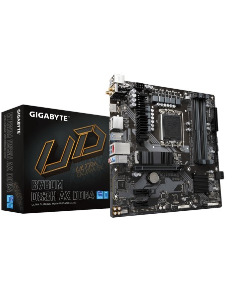B760M DS3H AX DDR4 placa base Intel B760 Express LGA 1700 micro ATX