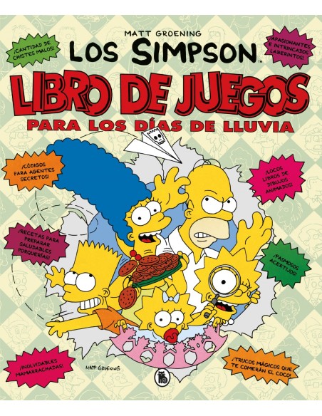 LIBRO DE JUEGOS PARA LOS DIAS DE LLUVIA LOS SIMPSON ACTIVIDADES