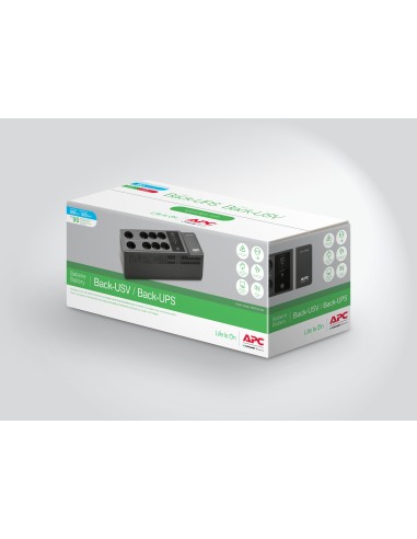BE850G2-GR sistema de alimentación ininterrumpida (UPS) En espera (Fuera de línea) o Standby (Offline) 0,85 kVA 520 W 8 salidas