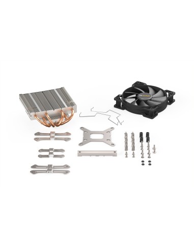 Shadow Rock LP Procesador Enfriador 12 cm Negro, Cobre, Plata