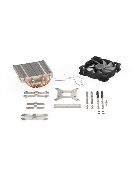 Shadow Rock LP Procesador Enfriador 12 cm Negro, Cobre, Plata