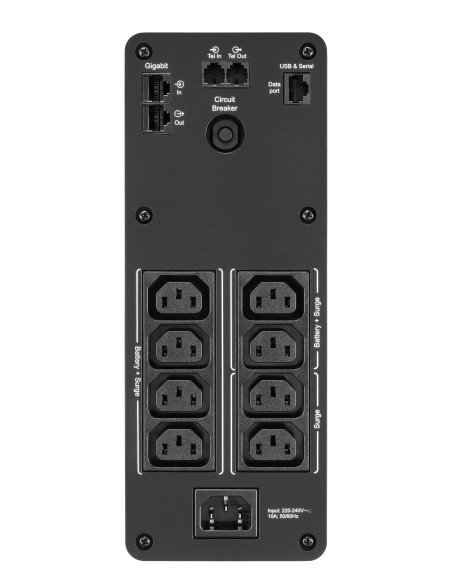 BR1600SI sistema de alimentación ininterrumpida (UPS) Línea interactiva 1,6 kVA 960 W 8 salidas AC