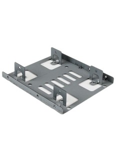 Bracket Adaptador Bandeja de Montaje 2 Unidades de Disco Duro HDD de 2,5" a Bahía de 3,5 Pulgadas 2