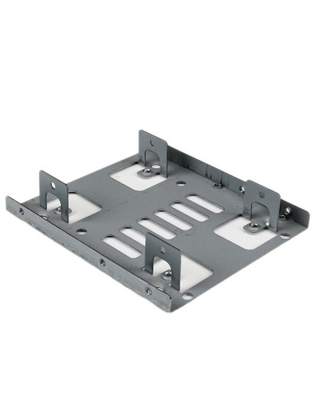 Bracket Adaptador Bandeja de Montaje 2 Unidades de Disco Duro HDD de 2,5" a Bahía de 3,5 Pulgadas