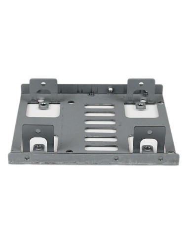 Bracket Adaptador Bandeja de Montaje 2 Unidades de Disco Duro HDD de 2,5" a Bahía de 3,5 Pulgadas
