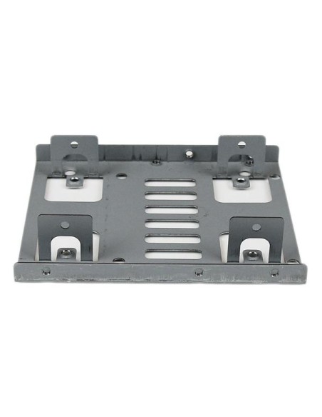Bracket Adaptador Bandeja de Montaje 2 Unidades de Disco Duro HDD de 2,5" a Bahía de 3,5 Pulgadas