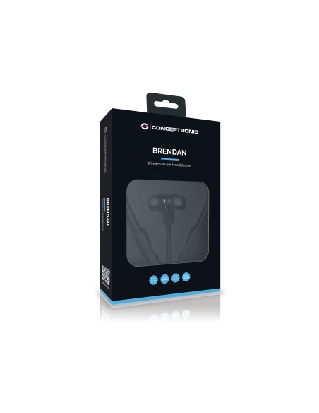 BRENDAN01B auricular y casco Auriculares Inalámbrico Dentro de oído Llamadas/Música Bluetooth Negro
