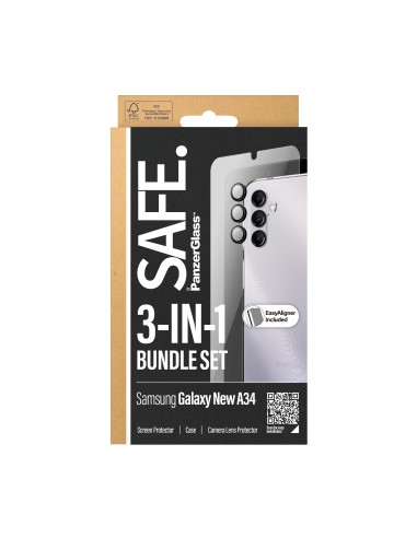 SAFE. by 3-in-1 Samsung New A34 5G Protector de pantalla 1 pieza(s)