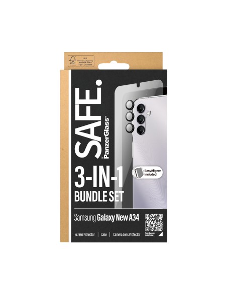 SAFE. by 3-in-1 Samsung New A34 5G Protector de pantalla 1 pieza(s)
