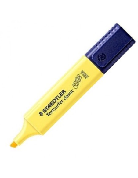 C 10 marcadores fluorescentes amarillo claro texsurfer classic pastel
