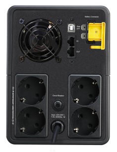 BX1600MI-GR sistema de alimentación ininterrumpida (UPS) Línea interactiva 1,6 kVA 900 W 4 salidas AC 2