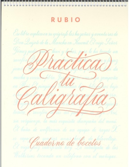 CUADERNO BOCETOS CALIGRAFIA