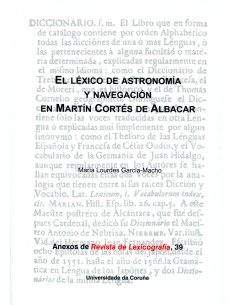 EL LEXICO DE ASTRONOMIA Y NAVEGACION EN MARTIN CORTES DE ALBACAR