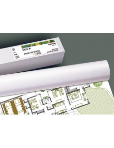 FABRISA ROLLO DE PAPEL PARA PLOTTER 1067X50 90GR BLANCO OPACO