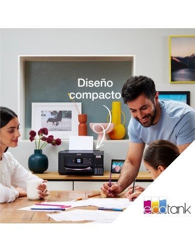 EcoTank Impresora multifunción ET-2850 A4 con depósito de tinta, conexión Wi-Fi