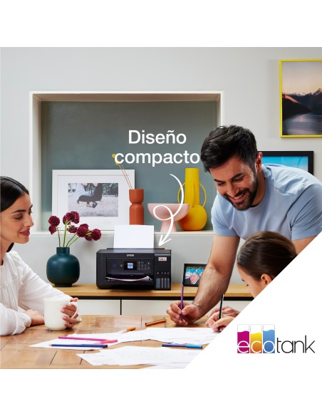 EcoTank Impresora multifunción ET-2850 A4 con depósito de tinta, conexión Wi-Fi
