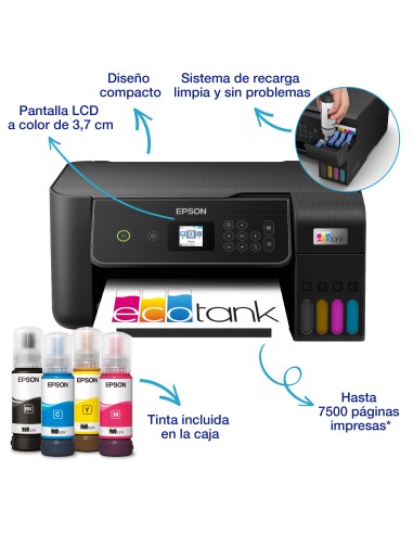 EcoTank ET-2870 Inyección de tinta A4 5760 x 1440 DPI 33 ppm Wifi
