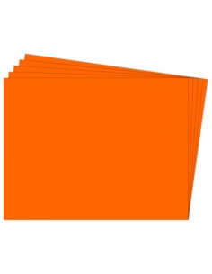 PAQ 25 CARTULINA FIXO 50X65 180G NARANJA