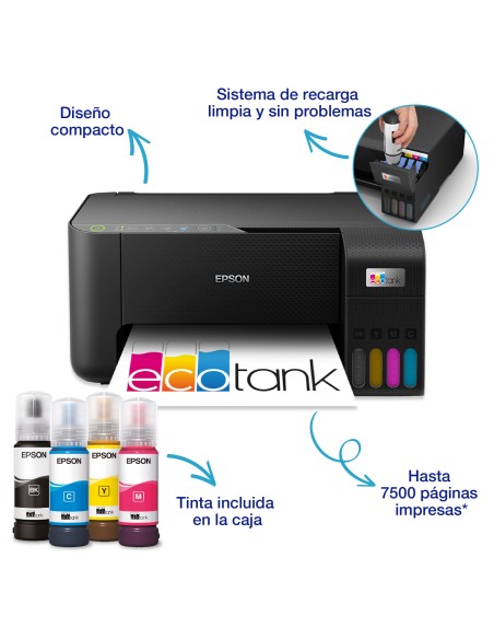 EcoTank ET-2860 Inyección de tinta A4 5760 x 1440 DPI 33 ppm Wifi