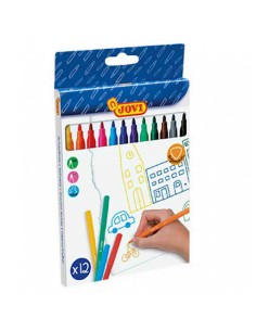 ESTUCHE 12 ROTULADORES COLORES SURTIDOS JOVI 1612