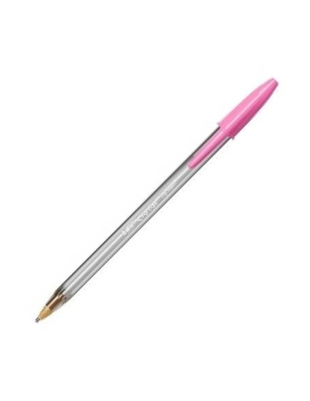 C 20 BOLIGRAFOS BIC CRISTAL LARGE FUN ROSA