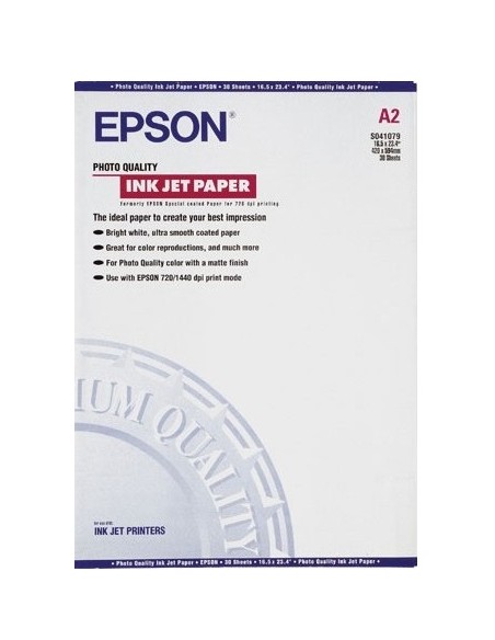 Photo Quality Ink Jet Paper, DIN A2, 102 g/m², 30 hojas