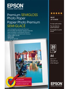 Premium Semi-Gloss Photo Paper - A4 - 20 hojas
