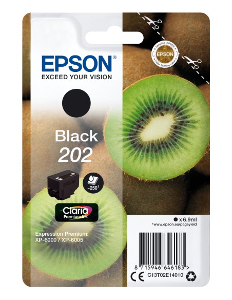 Kiwi Singlepack Black 202 Claria Premium Ink