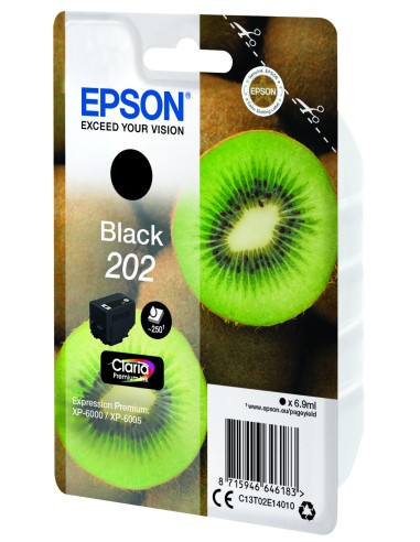 Kiwi Singlepack Black 202 Claria Premium Ink