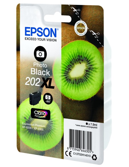 Kiwi Singlepack Photo Black 202XL Claria Premium Ink