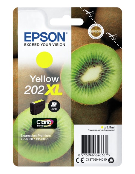 Kiwi Singlepack Yellow 202XL Claria Premium Ink