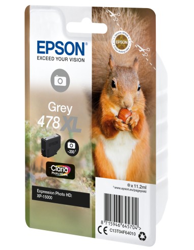 Squirrel Singlepack Grey 478XL Claria Photo HD Ink