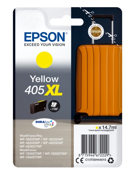 Singlepack Yellow 405XL DURABrite Ultra Ink