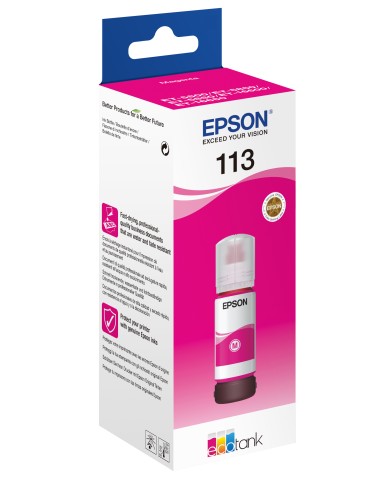 113 EcoTank Pigment Magenta ink bottle