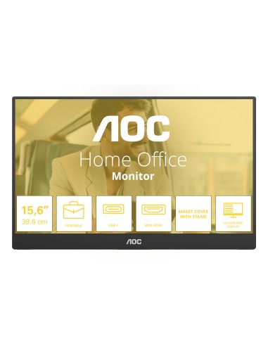 16T20E2 monitor o TV portátil Monitor portátil Negro 39,6 cm (15.6") LED 1920 x 1080 Pixeles