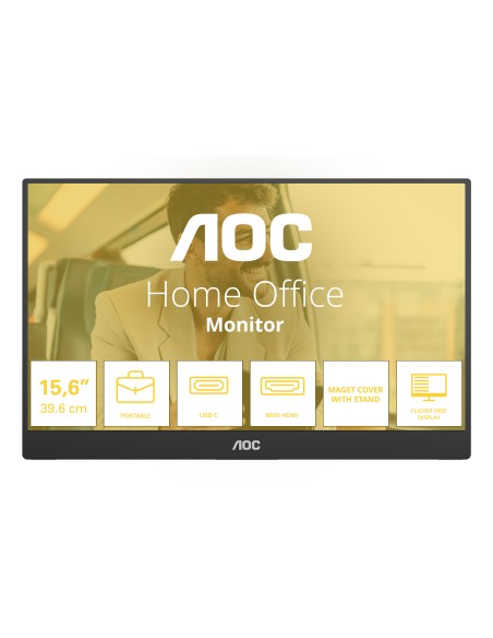 16T20E2 monitor o TV portátil Monitor portátil Negro 39,6 cm (15.6") LED 1920 x 1080 Pixeles