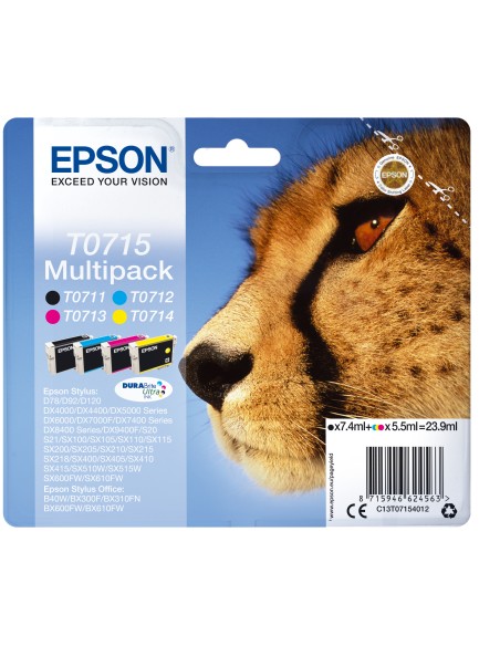 Multipack T0715 4 colores (etiqueta RF)