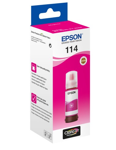 114 EcoTank Magenta ink bottle